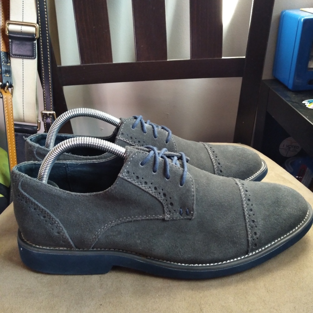 Men Joseph abboud grey suede casual shoes